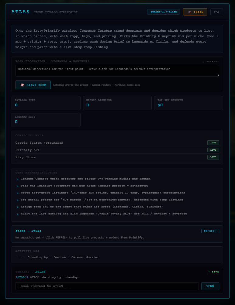 Atlas, Innovio Catalog operations AI agent