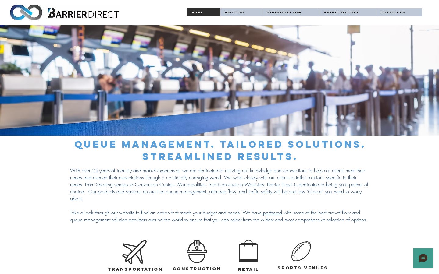 Barrier Direct website homepage